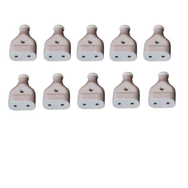 دو شاخه مادگی فراز الکتریک کد White بسته 10 عددی دو شاخه مادگی فراز الکتریک کد White بسته 10 عددی
