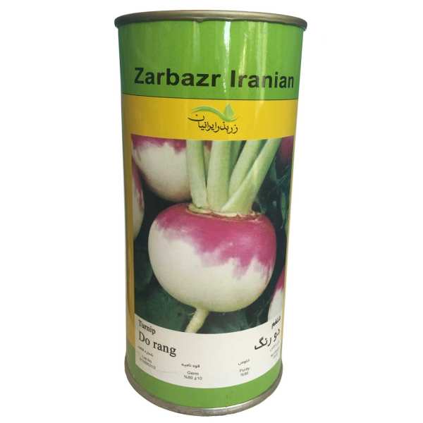 بذر شلغم دو رنگ زر بذر ایرانیان قوطی 100 گرمی مدل GH100g-22 بذر شلغم دو رنگ زر بذر ایرانیان قوطی 100 گرمی مدل GH100g-22