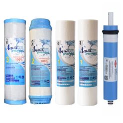 فیلتر دستگاه تصفیه کننده آب مدل PAC-RO5 مجموعه 4 عددی به همراه فیلتر فیلمتک کد 001