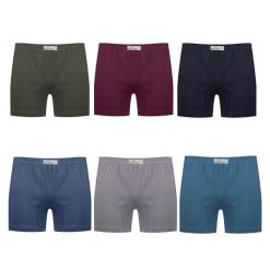 شورت مردانه برهان تن پوش مدل R-04 مجموعه 6 عددی