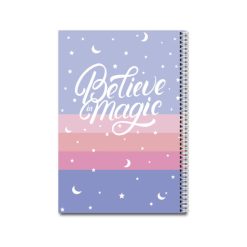 دفتر مشق 60 برگ آیکا طرح believe in magic مدل فانتزی برجسته