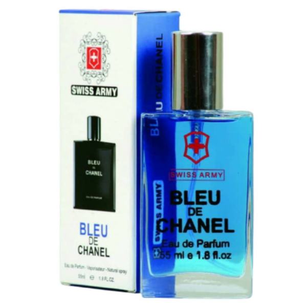 ادو پرفیوم مردانه سوئیس آرمی مدل Bleu de Chanel حجم 55 میلی لیتر ادو پرفیوم مردانه سوئیس آرمی مدل Bleu de Chanel حجم 55 میلی لیتر