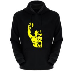 هودی مردانه مدل بوکس X2140 رنگ مشکی