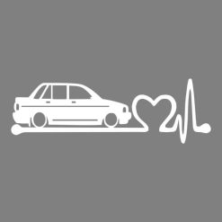 برچسب بدنه خودرو ماتریسیو طرح ضربان قلب پراید کد M148