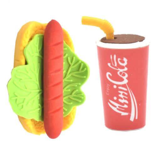 پاکنمدل Erasers Fast Food بسته 2 عددی