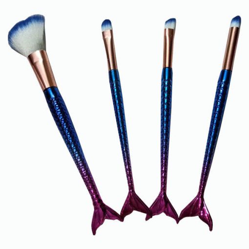 ست برس آرایشی طرح پری دریاییبسته4 عددی