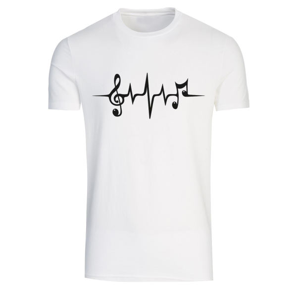 تیشرت آستین کوتاه مردانه طرح نت موسیقی کد A312 تیشرت آستین کوتاه مردانه طرح نت موسیقی کد A312