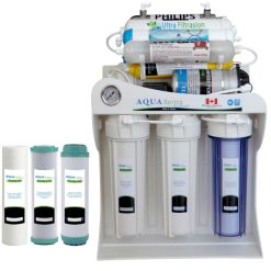 دستگاه تصفیه کننده آب آکوآ اسپرینگ مدل UF – SF5000 به همراه فیلتر مجموعه 3 عددی