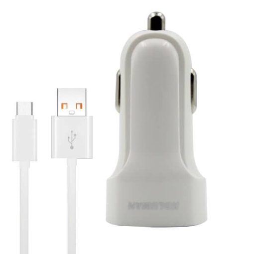 شارژر فندکی مدل KC-C500 به همراه کابل تبدیل microUSBغیر اصل