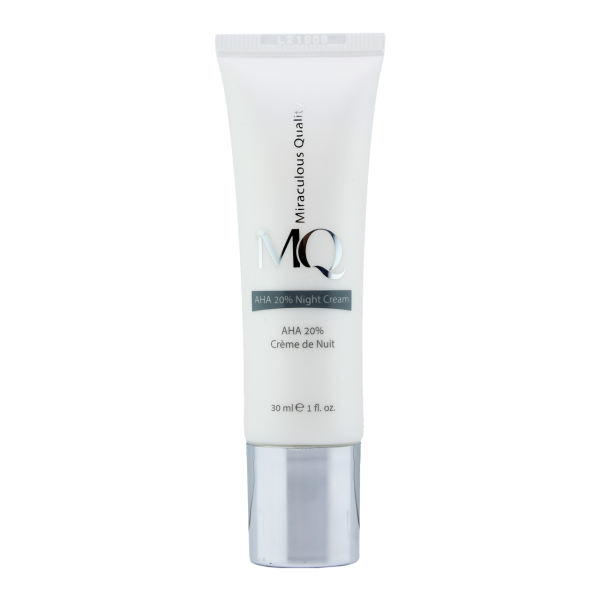 کرم لایه بردار ام کیو مدل AHA 20% NIGHT CREAM حجم 30 میلی لیتر کرم لایه بردار ام کیو مدل AHA 20% NIGHT CREAM حجم 30 میلی لیتر