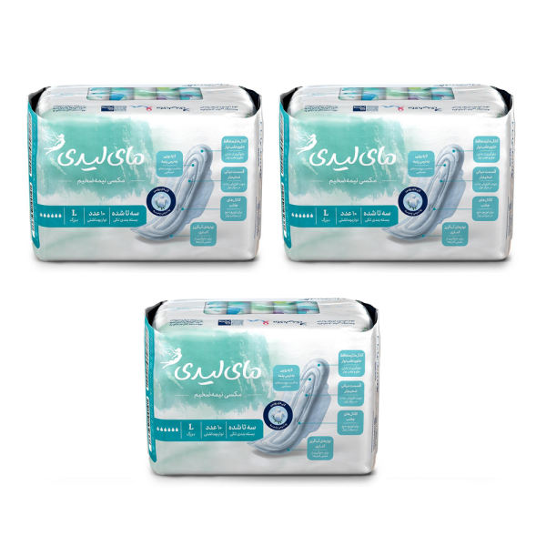 نوار بهداشتی مای لیدی مدل Maxi sensitive مجموعه 3 عددی نوار بهداشتی مای لیدی مدل Maxi sensitive مجموعه 3 عددی