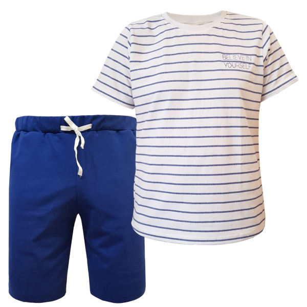 ست تی شرت و شلوارک مردانه نست کیدز مدل BELIEVE ست تی شرت و شلوارک مردانه نست کیدز مدل BELIEVE