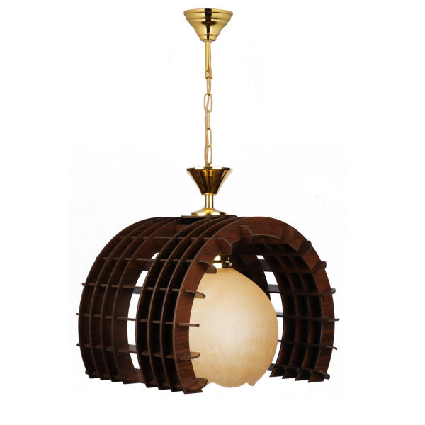 چراغ آویز و لوستر چوبی هامان مدل 202/1 چراغ آویز و لوستر چوبی هامان مدل 202/1