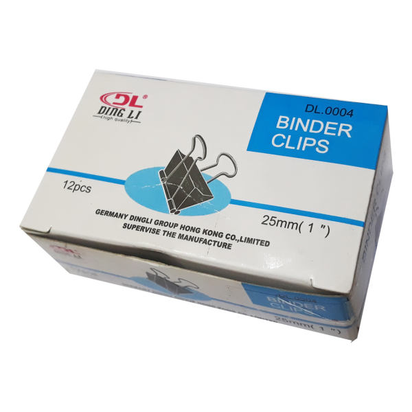 گیره کاغذ دینگ لی مدل DL.0004 سایز 25 میلی متر بسته 12 عددی گیره کاغذ دینگ لی مدل DL.0004 سایز 25 میلی متر بسته 12 عددی