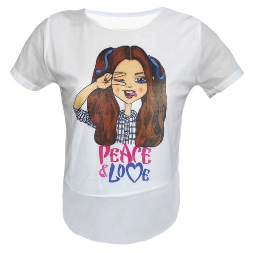 تی شرت زنانه مدل h-love-WE