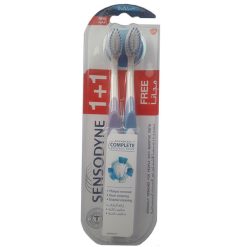 مسواک سنسوداین مدل complete12 با برس نرم مجموعه 2 عددی