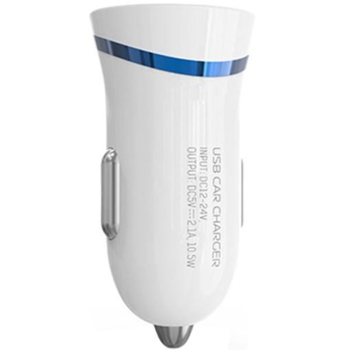 شارژر فندکی الدینیو مدل DL-C12 همراه با کابل microUSB