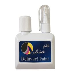 قلم خشگیر بدنه خودرو دلاوری رنگ سفید کد 29020G حجم 53 میلی لیتر