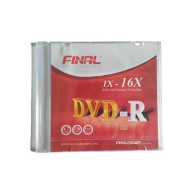 دی وی دی خام فینال مدل DVD-R بسته 2 عددی دی وی دی خام فینال مدل DVD-R بسته 2 عددی