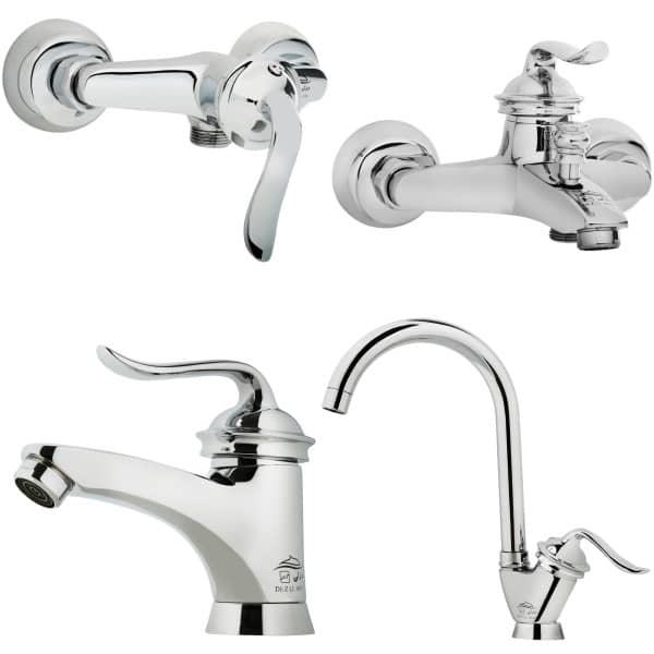 ست شیرآلات مدل قاجاری کد DZ40 ست شیرآلات مدل قاجاری کد DZ40