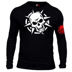 تیشرت آستین بلند مردانه آلفامد مدل اسکلت کد T03 رنگ مشکی