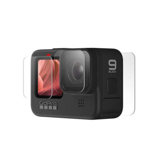 محافظ صفحه نمایش و لنز دوربین پلوز مدل PU507 مناسب برای دوربین ورزشی گوپرو Hero 9 مجموعه سه عددی