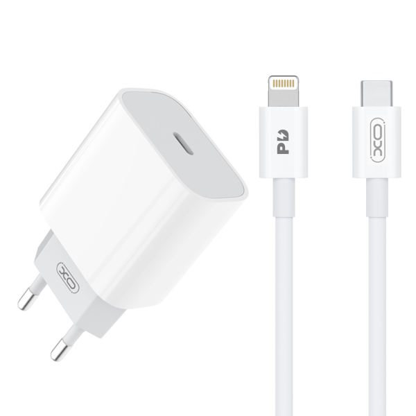 شارژر دیواری ایکس او مدل L77 به همراه کابل تبدیل USB-C به لایتنینگ شارژر دیواری ایکس او مدل L77 به همراه کابل تبدیل USB-C به لایتنینگ