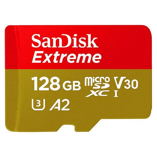 کارت حافظه microSDXC سن دیسک مدل Extreme کلاس A2 استاندارد UHS-I U3 سرعت 160MBps ظرفیت 128 گیگابایت