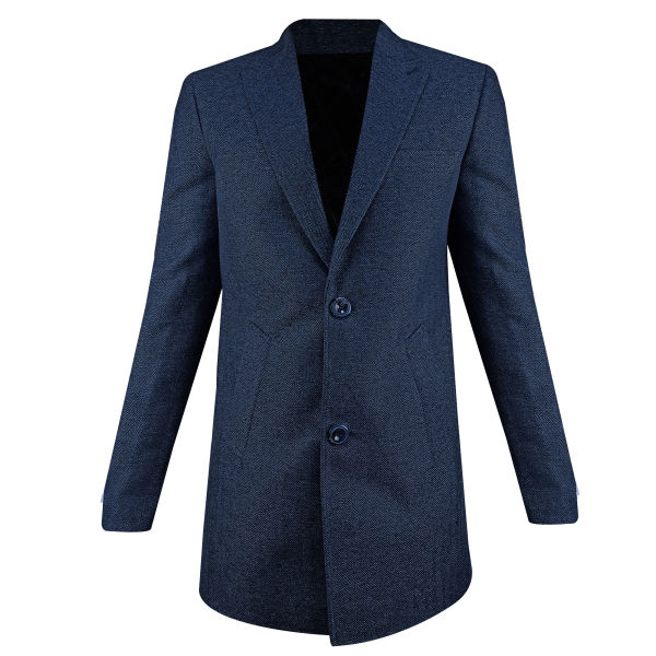 پالتو مردانه مدل سفیران طرح جناقی رنگ سرمه ای پالتو مردانه مدل سفیران طرح جناقی رنگ سرمه ای