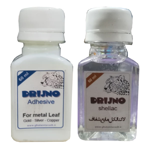 چسب ورق طلا دریژنو مدل GLD حجم 60 میلی لیتر به همراه لاک الکل چسب ورق طلا دریژنو مدل GLD حجم 60 میلی لیتر به همراه لاک الکل
