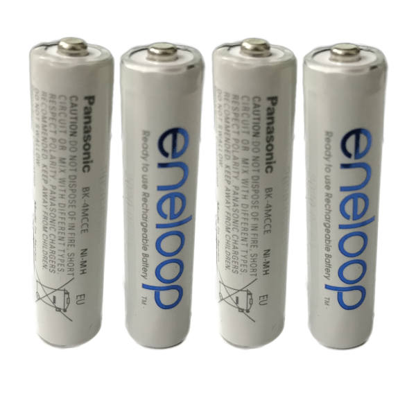 باتری نیم قلمی قابل شارژ پاناسونیک مدل eneloop/BK-4MCCE(HR03) بسته 4 عددی باتری نیم قلمی قابل شارژ پاناسونیک مدل eneloop/BK-4MCCE(HR03) بسته 4 عددی