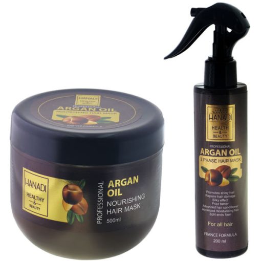 ماسک مو هانادی مدل ARGAN مجموعه 2 عددی