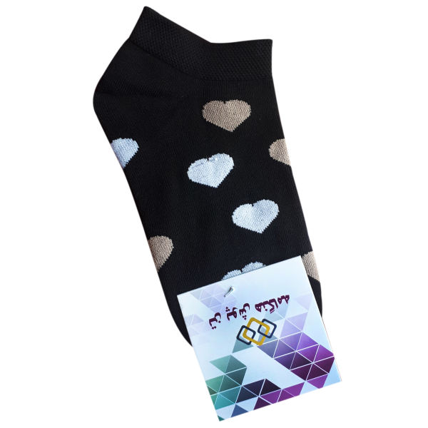 جوراب زنانه تن پوش هنگامه مدل قلب M02 جوراب زنانه تن پوش هنگامه مدل قلب M02