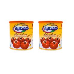 کنسرو رب گوجه فرنگی همدانیان مقدار 800 گرم بسته 2 عددی