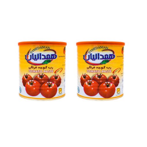 کنسرو رب گوجه فرنگی همدانیان مقدار 800 گرم بسته 2 عددی