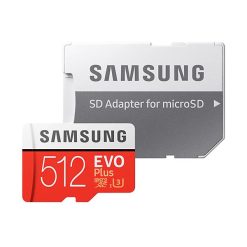 کارت حافظه microSDXC سامسونگ مدل Evo Plus کلاس 10 استاندارد UHS-I U3 سرعت 100MBps ظرفیت 512 گیگابایت به همراه آداپتور SD