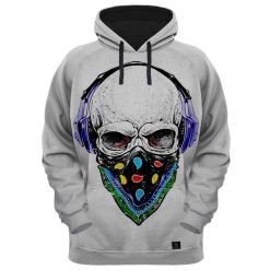 هودی مردانه 27 مدل SKULL کد ALP55 رنگ طوسی
