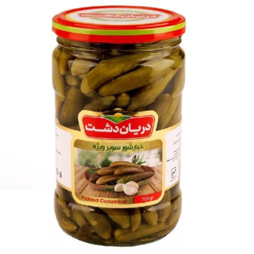 خیارشور سوپر ویژه دریان دشت – 700 گرم