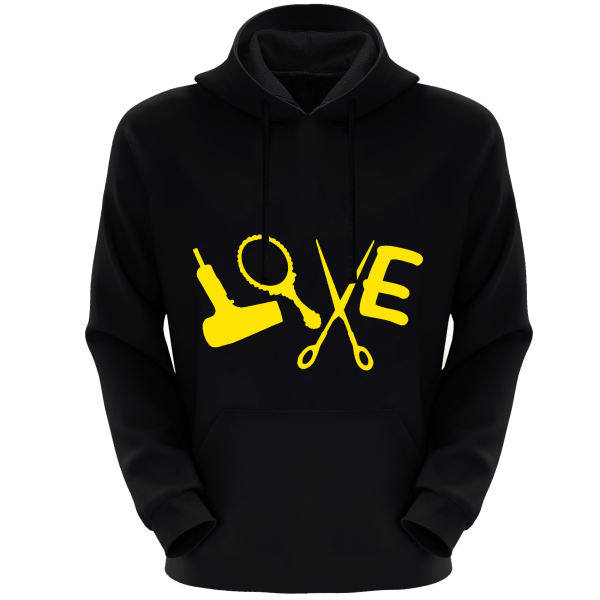 هودی مردانه مدل عشق ارایشگری E1504 رنگ مشکی هودی مردانه مدل عشق ارایشگری E1504 رنگ مشکی