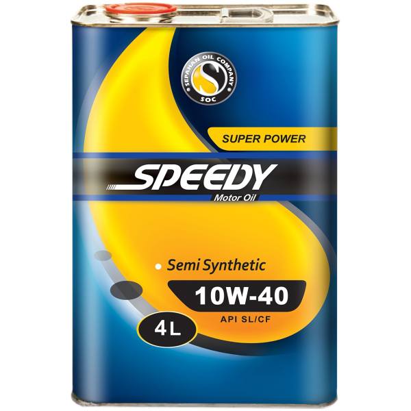 روغن موتور خودرو اسپیدی مدل Super Power 10W-40 حجم 4 لیتر روغن موتور خودرو اسپیدی مدل Super Power 10W-40 حجم 4 لیتر