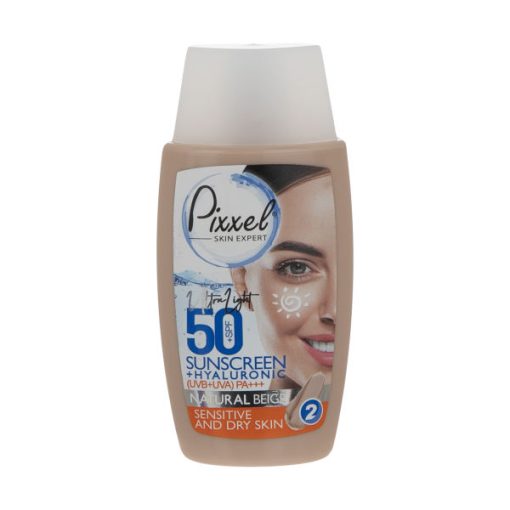 کرم ضد آفتاب پیکسل مدل Natural BEIGE حجم 50 میلی لیتر