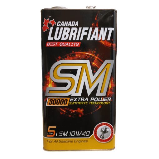 روغن موتور خودرو کانادا لوبریفنت مدلSM 10w40 حجم 5000 میلی لیتر