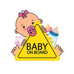برچسب بدنه خودرو طرح BABY ONBOARD