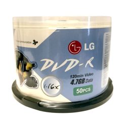 دی وی دی خام ال جی مدل DVD-R بسته 50 عددی