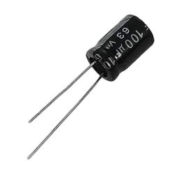 خازن الکترولیت 100 میکروفاراد کد 163 بسته 4 عددی