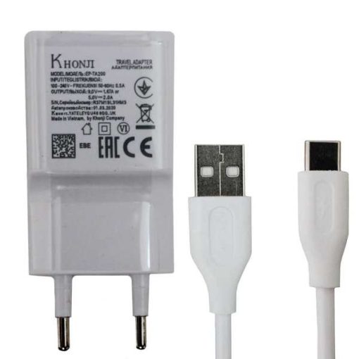 شارژر دیواری خنجی مدل FAST3 به همراه کابل تبدیل USB-C