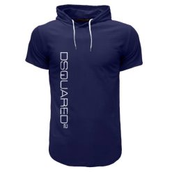 تیشرت کلاه دار مردانه مدل 001051 رنگ سرمه ایغیر اصل