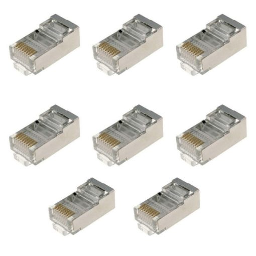 کانکتور Rj45 Cat6 STP وی نت مدل VNبسته 8 عددی