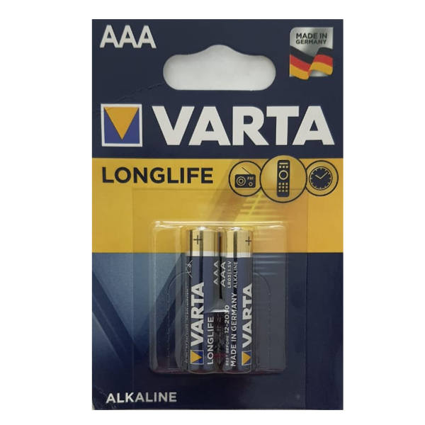 باتری نیم قلمی وارتا مدل Longlife -MN2400-LR03 بسته 2 عددی باتری نیم قلمی وارتا مدل Longlife -MN2400-LR03 بسته 2 عددی