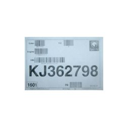 برچسب شیشه خودرو کد 7غیر اصل